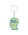 Logohead Keychain Checkered - Green