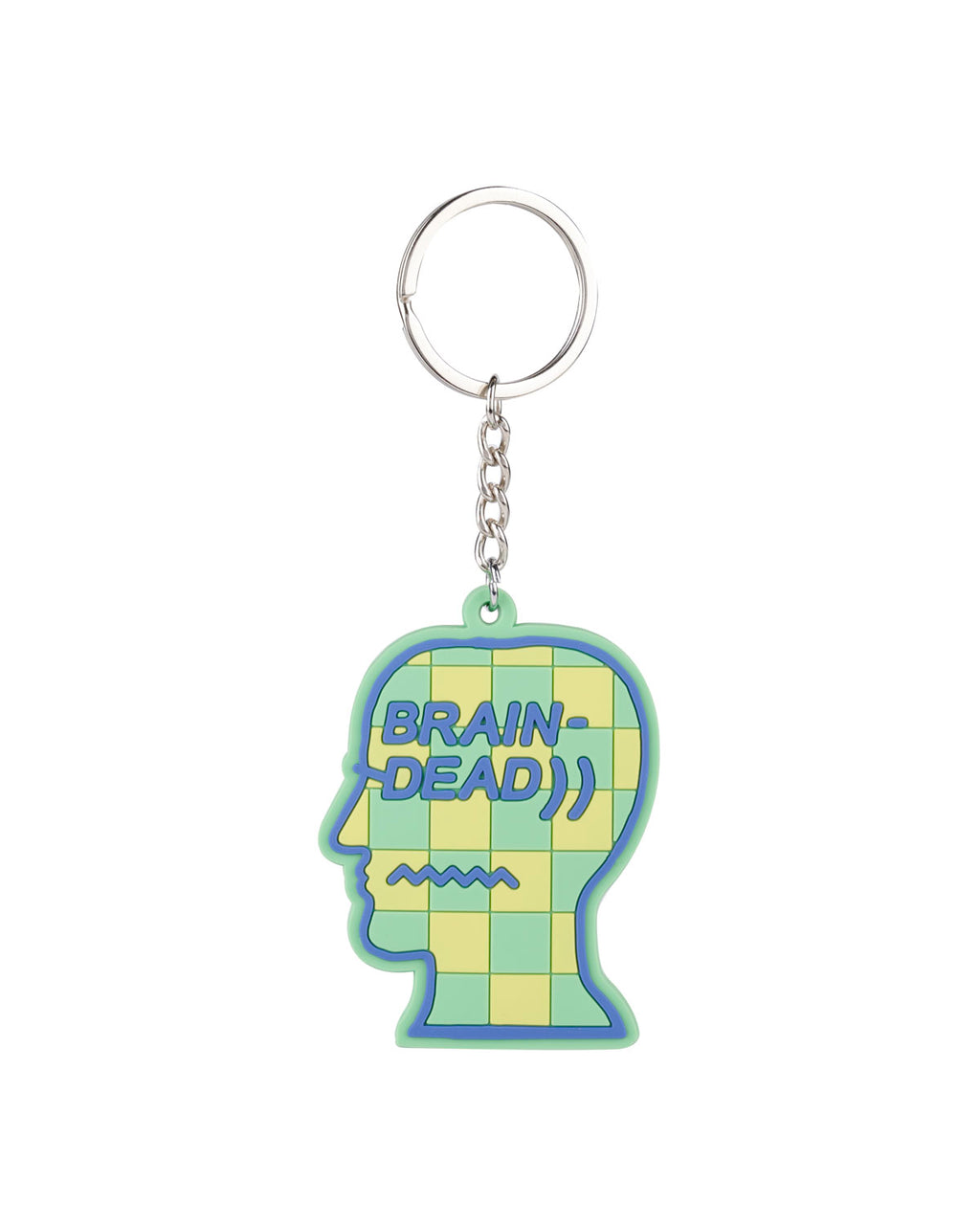 Logohead Keychain Checkered - Green 1