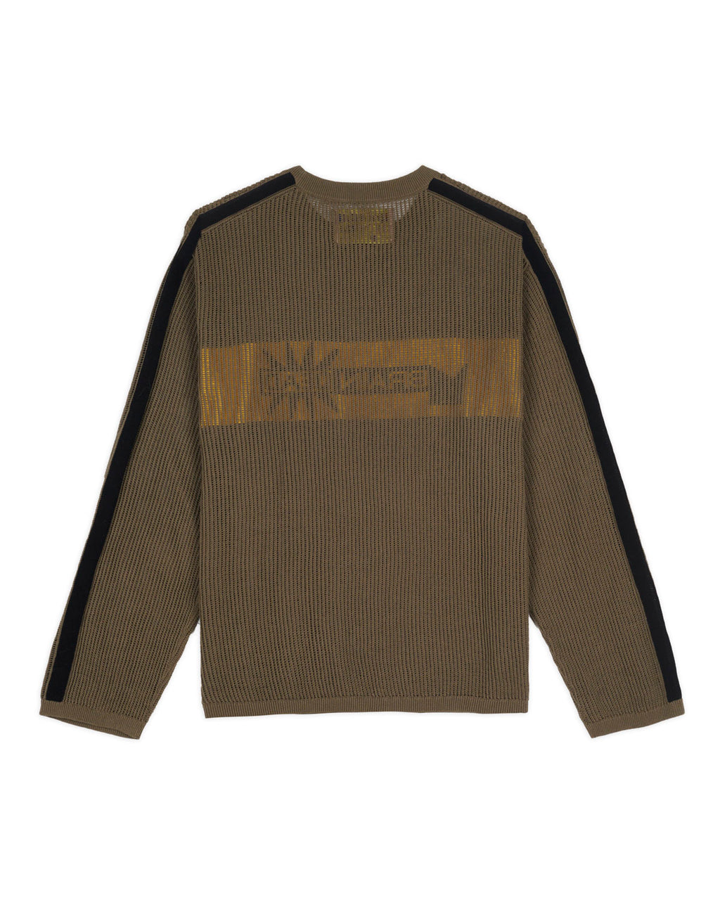 Long Sleeve Mesh Sweater - Green 3
