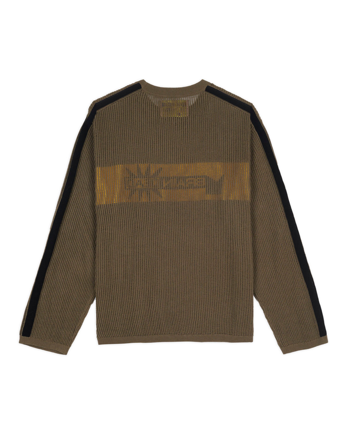 Long Sleeve Mesh Sweater - Green 3