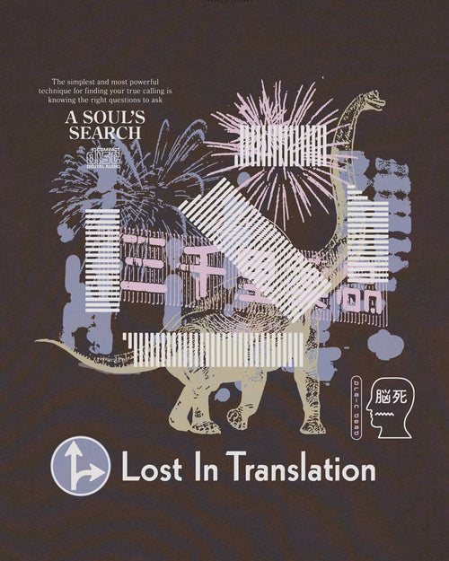 Brain Dead x Lost In Translation Dinosaur T-shirt - Clay 2