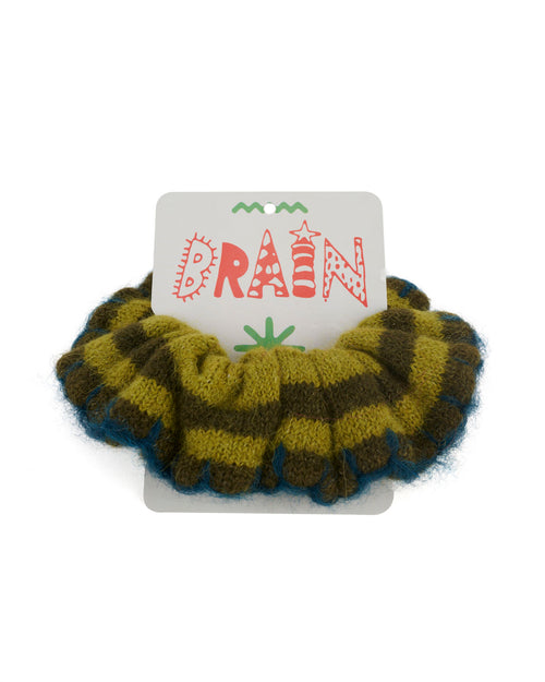 Lulu Stripe Scrunchie - Green Multi 2