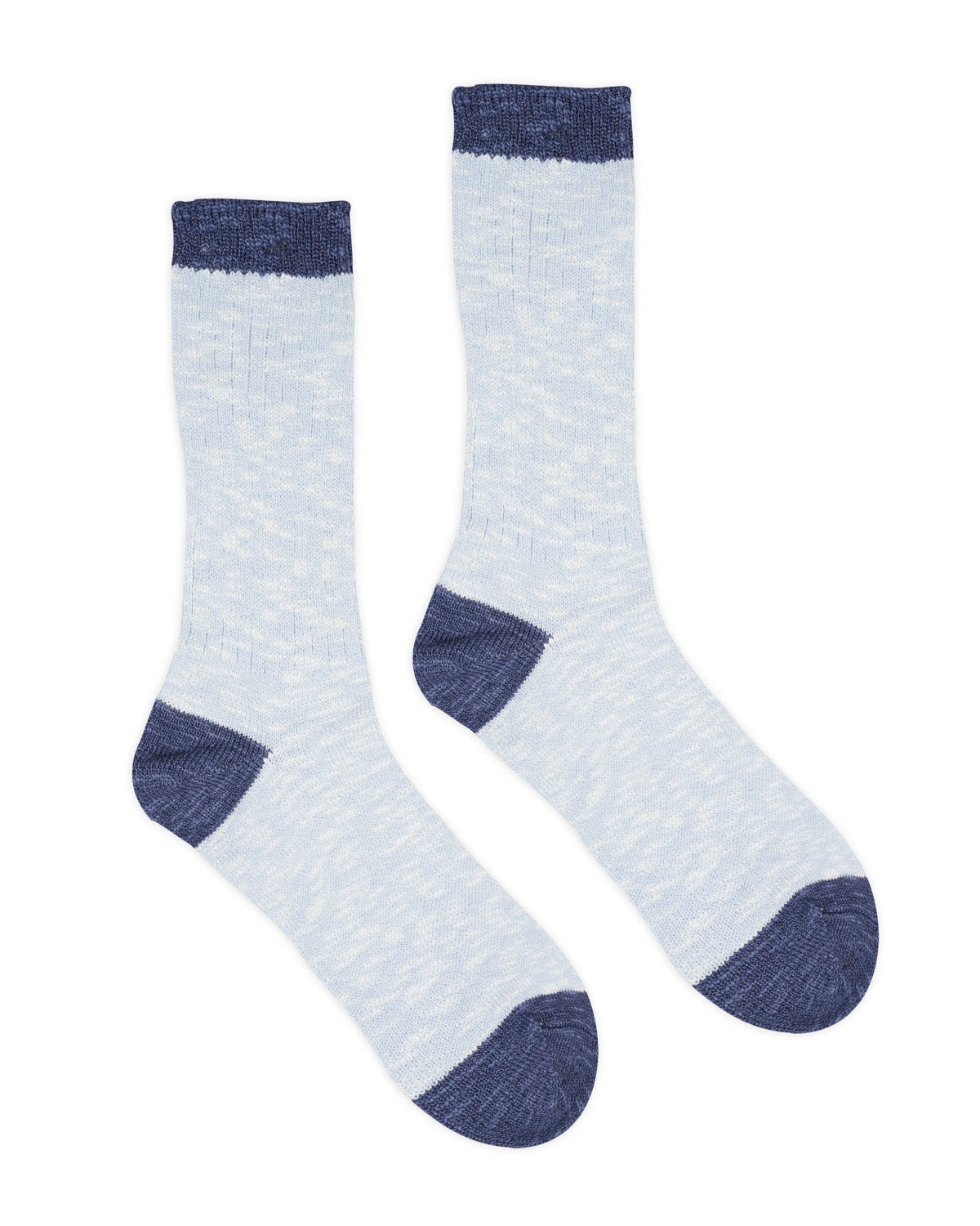 Marled Logo Head Socks - Blue 2