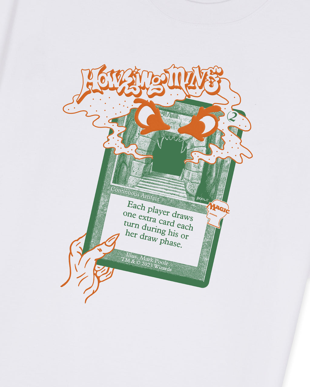 Brain Dead x Magic: The Gathering Howling Mine T-shirt - White 3