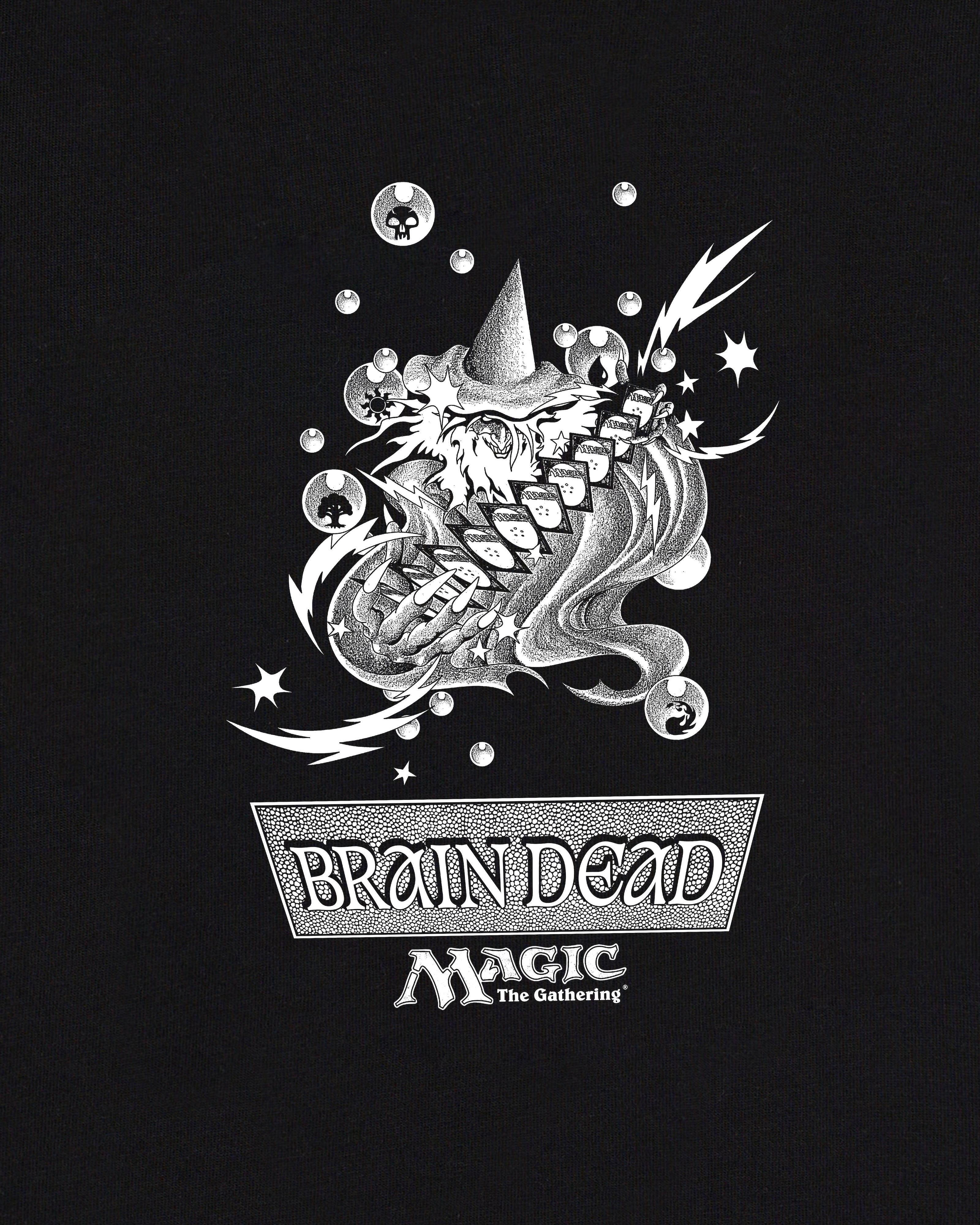 Brain Dead x Magic: The Gathering Mana Wizard T-shirt - Black