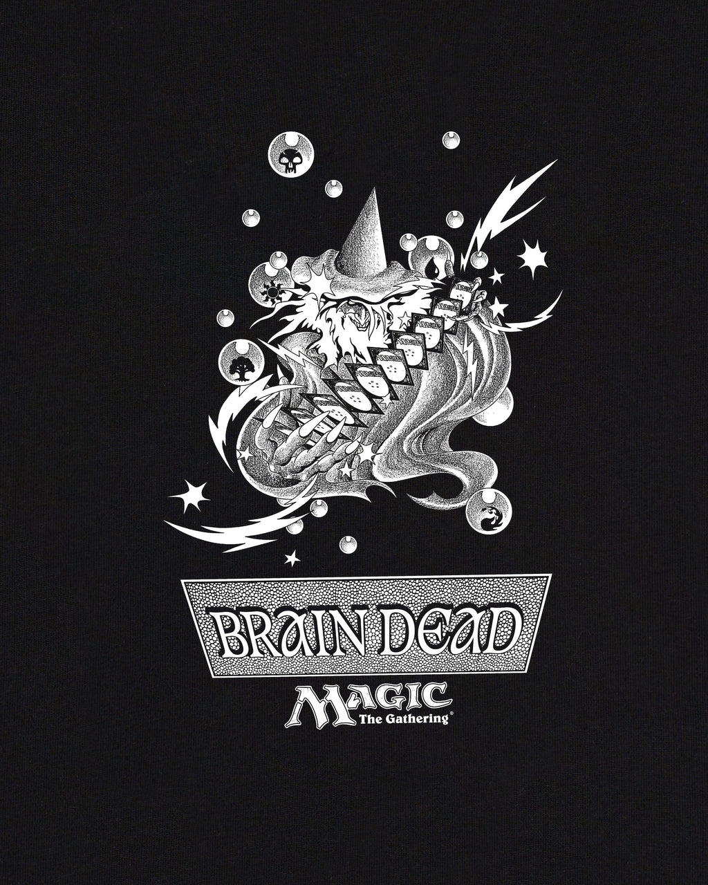 Brain Dead x Magic: The Gathering Mana Wizard T-shirt - Black 3
