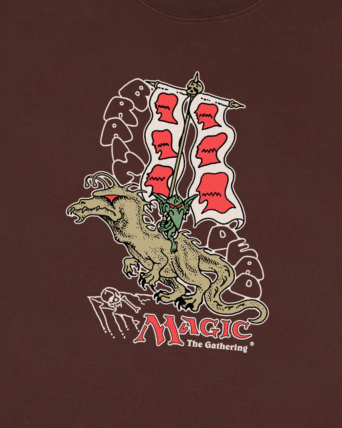 Brain Dead x Magic: The Gathering Goblin Rider T-shirt - Brown 3