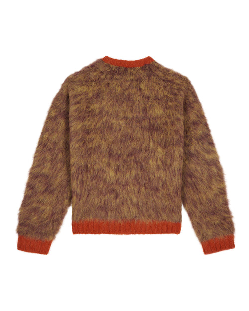 Marled Alpaca Crewneck Sweater - Mocha 2
