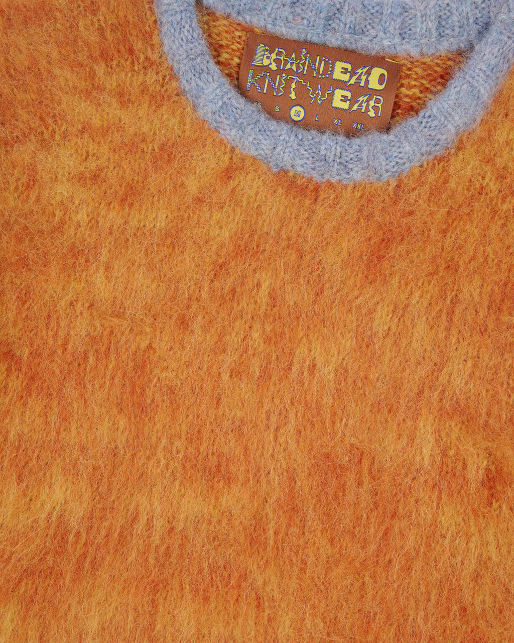 Marled Alpaca Crewneck Sweater - Orange 3