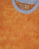 Marled Alpaca Crewneck Sweater - Orange 3