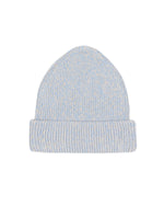 Marled Cotton Logohead Beanie - Blue 3