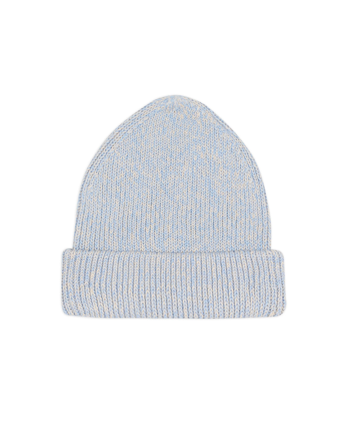 Marled Cotton Logohead Beanie - Blue 3