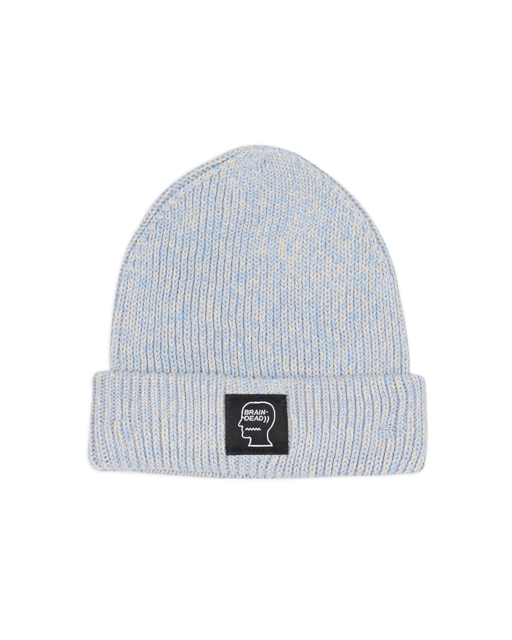 Marled Cotton Logohead Beanie - Blue
