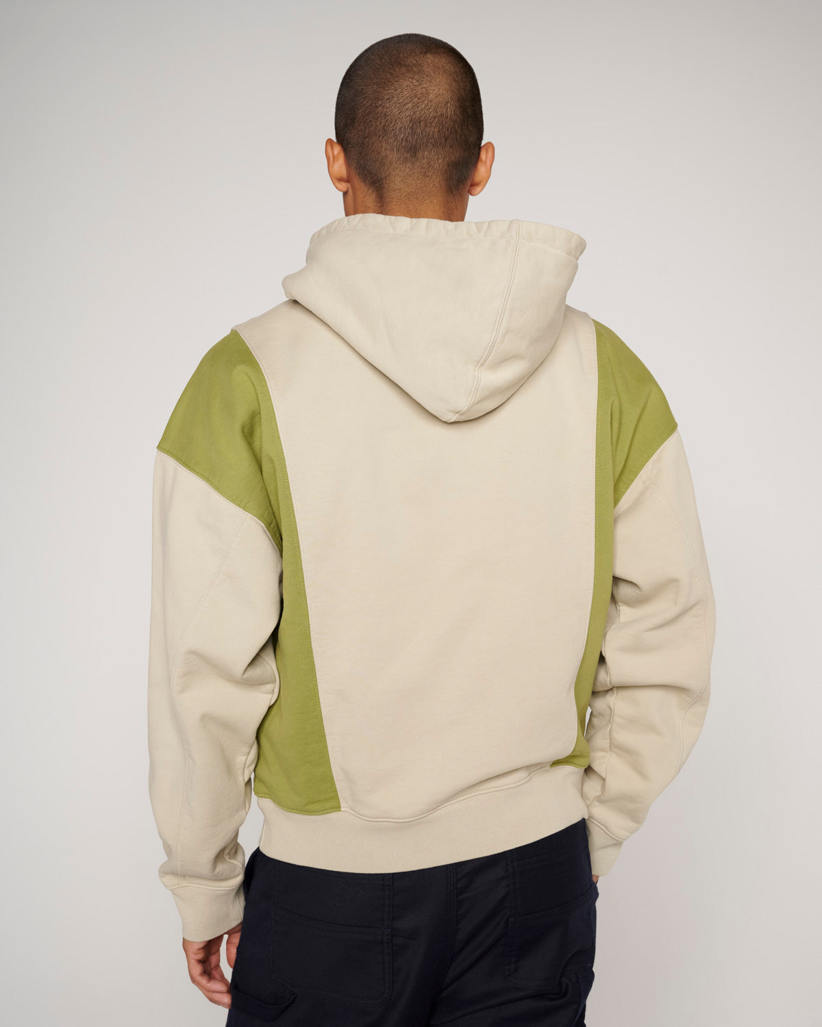 Tan cropped sale hoodie