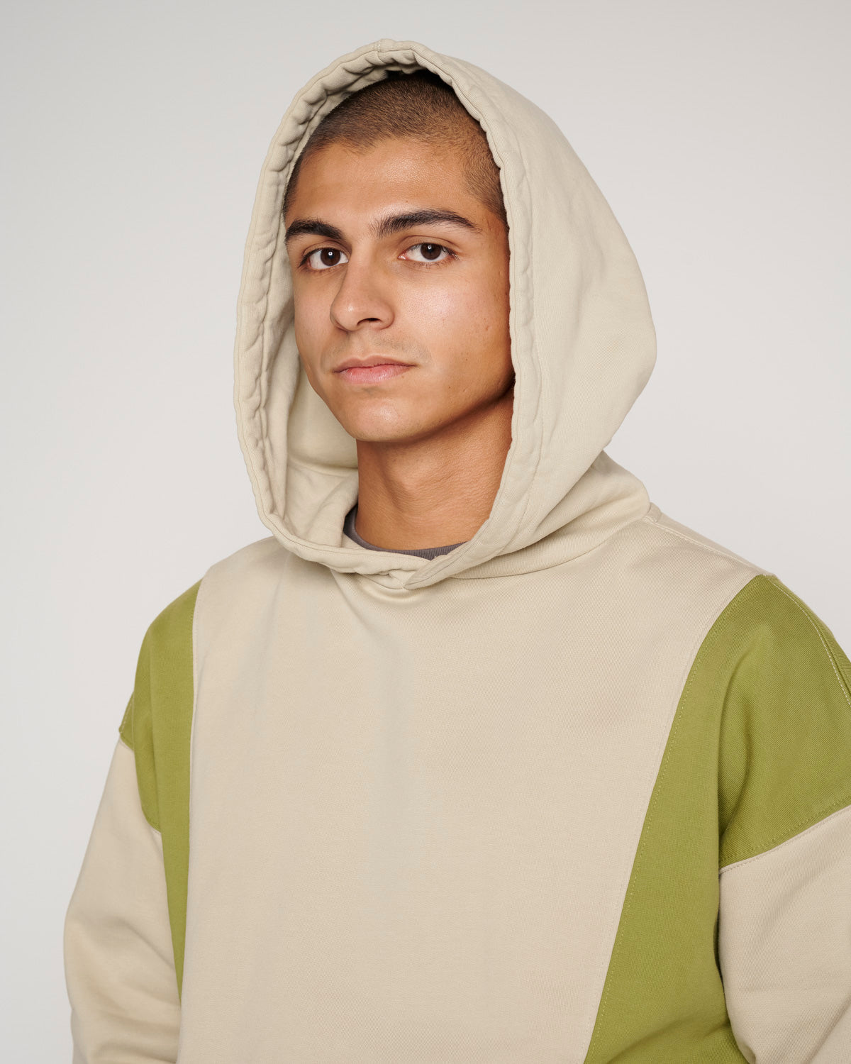 Mendoza Cropped Hoodie Tan