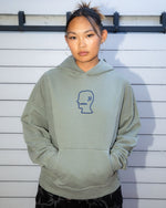 Mendoza Cropped Hoodie - Cement 10