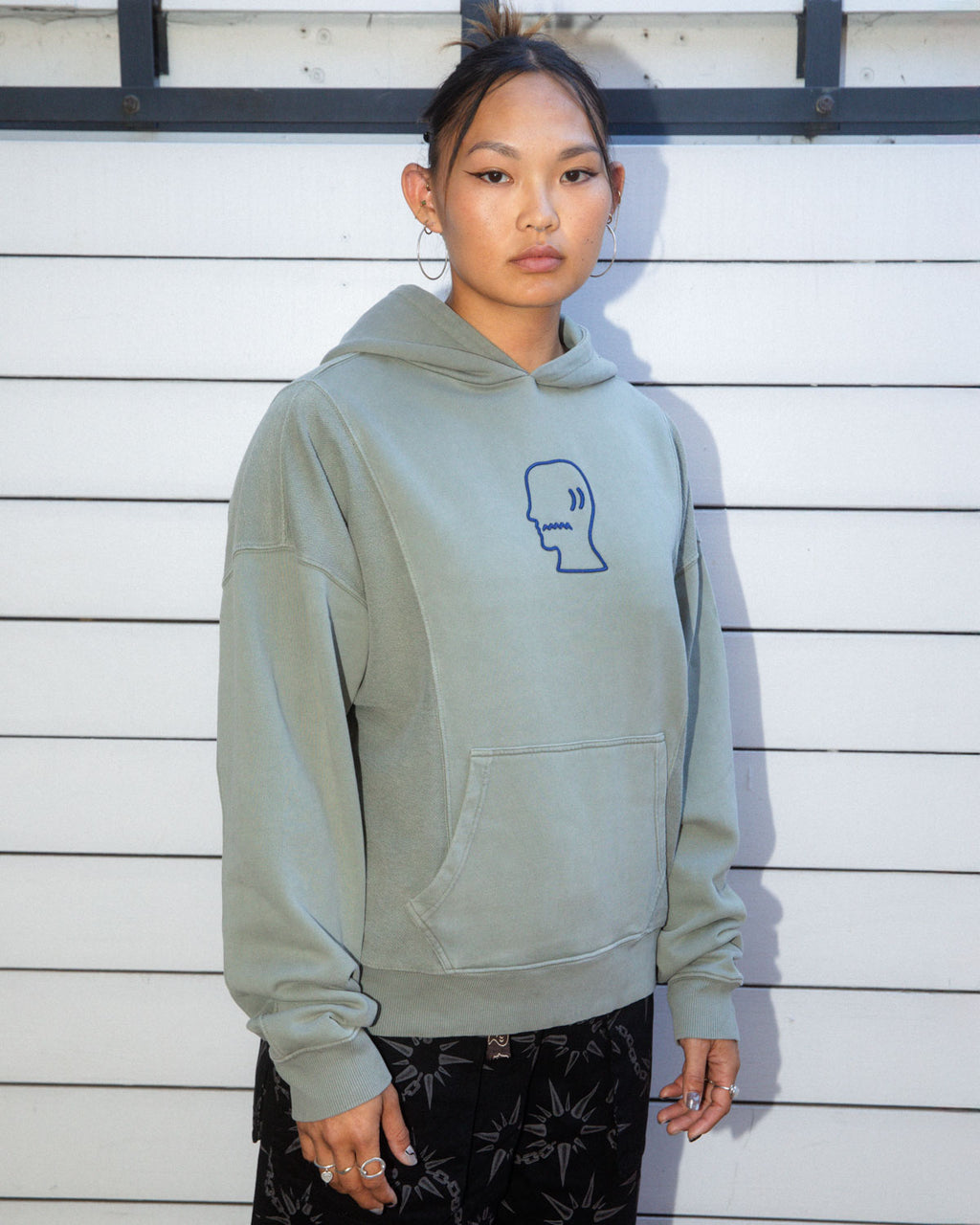 Mendoza Cropped Hoodie - Cement 6