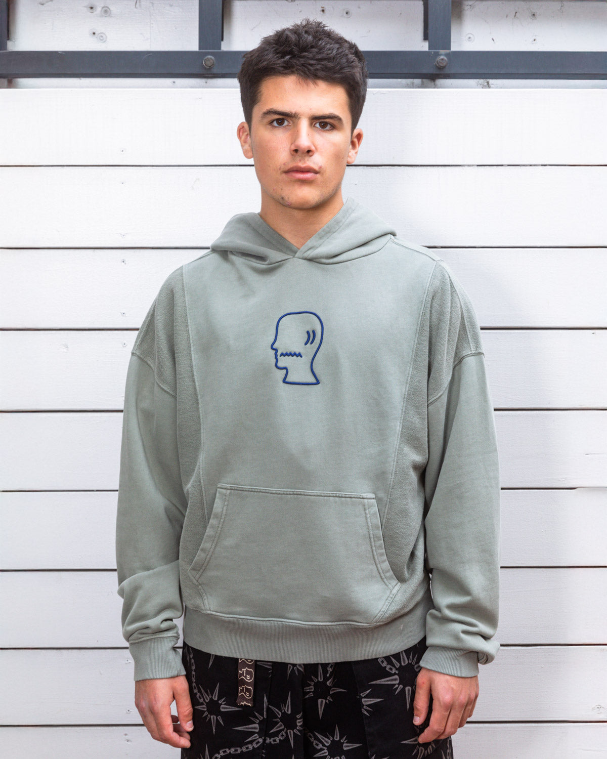 Mendoza Cropped Hoodie - Cement – Brain Dead