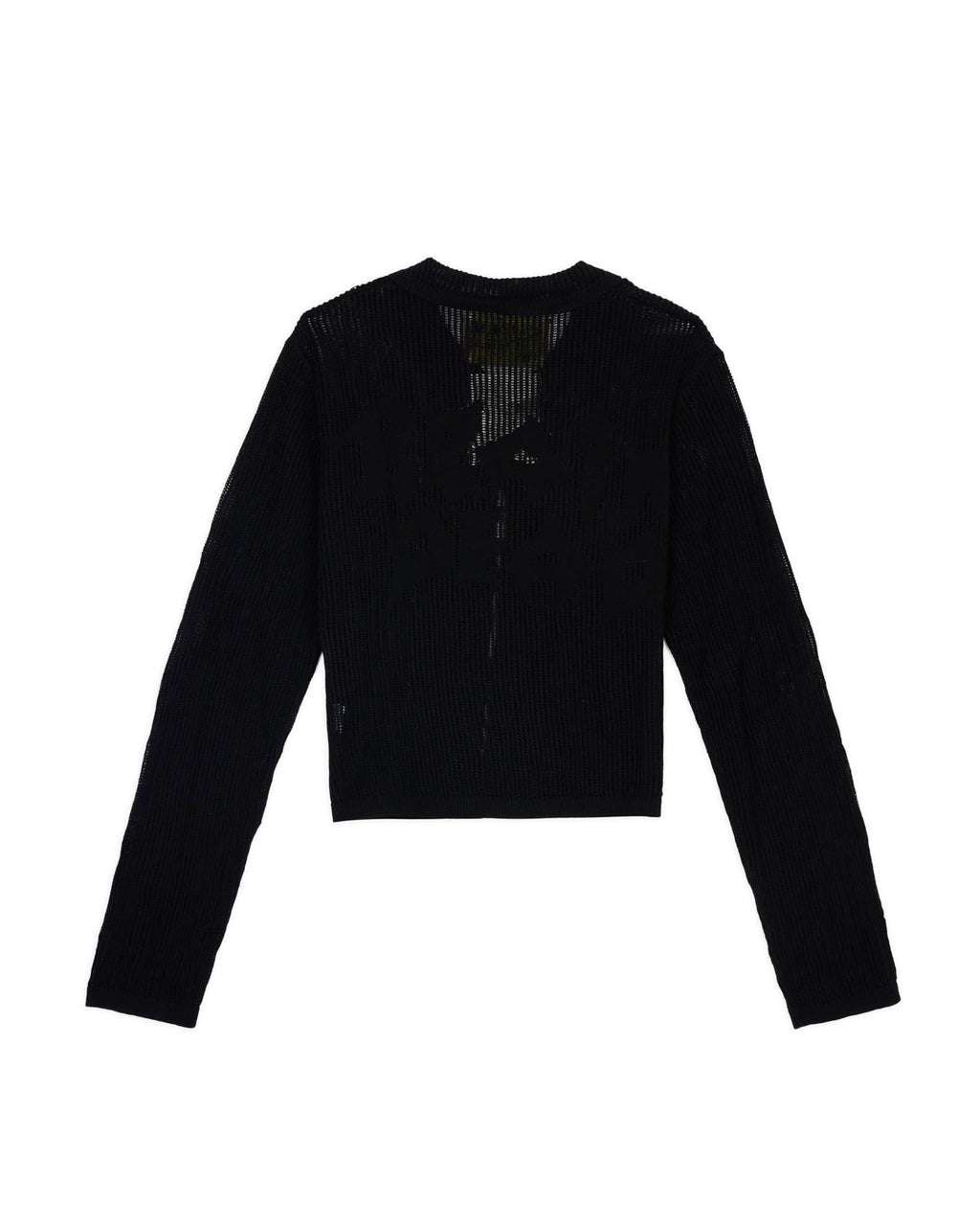 Mesh Knit Spiral Cardigan - Black 5