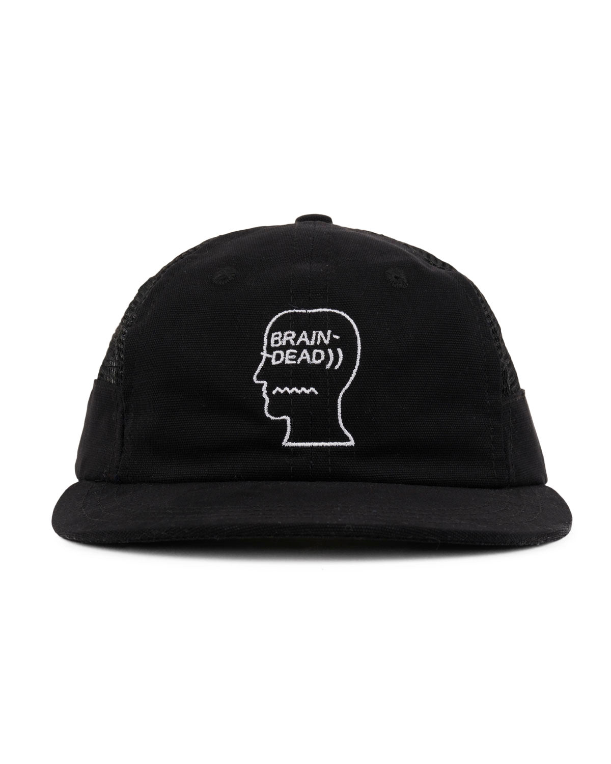 Mesh Panel Logohead Engineer Hat - Black – Brain Dead