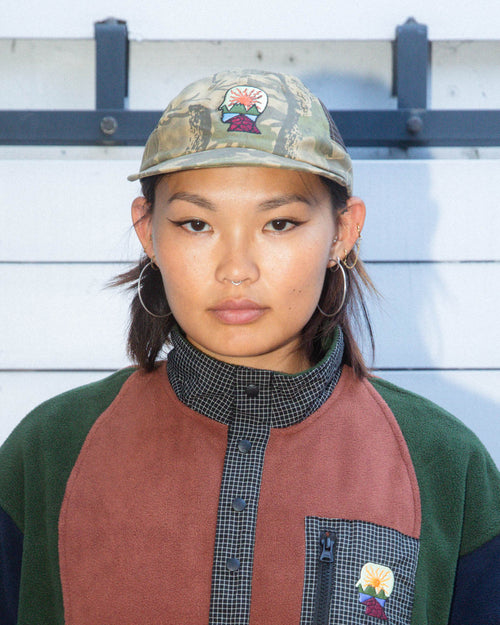 Mesh Panel Logohead Hat - Leaf Camo 2