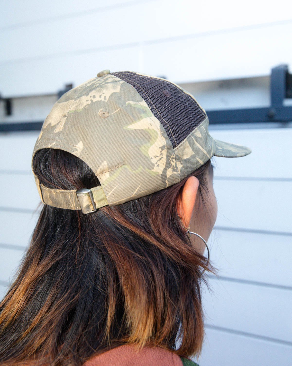 Mesh Panel Logohead Hat - Leaf Camo 6