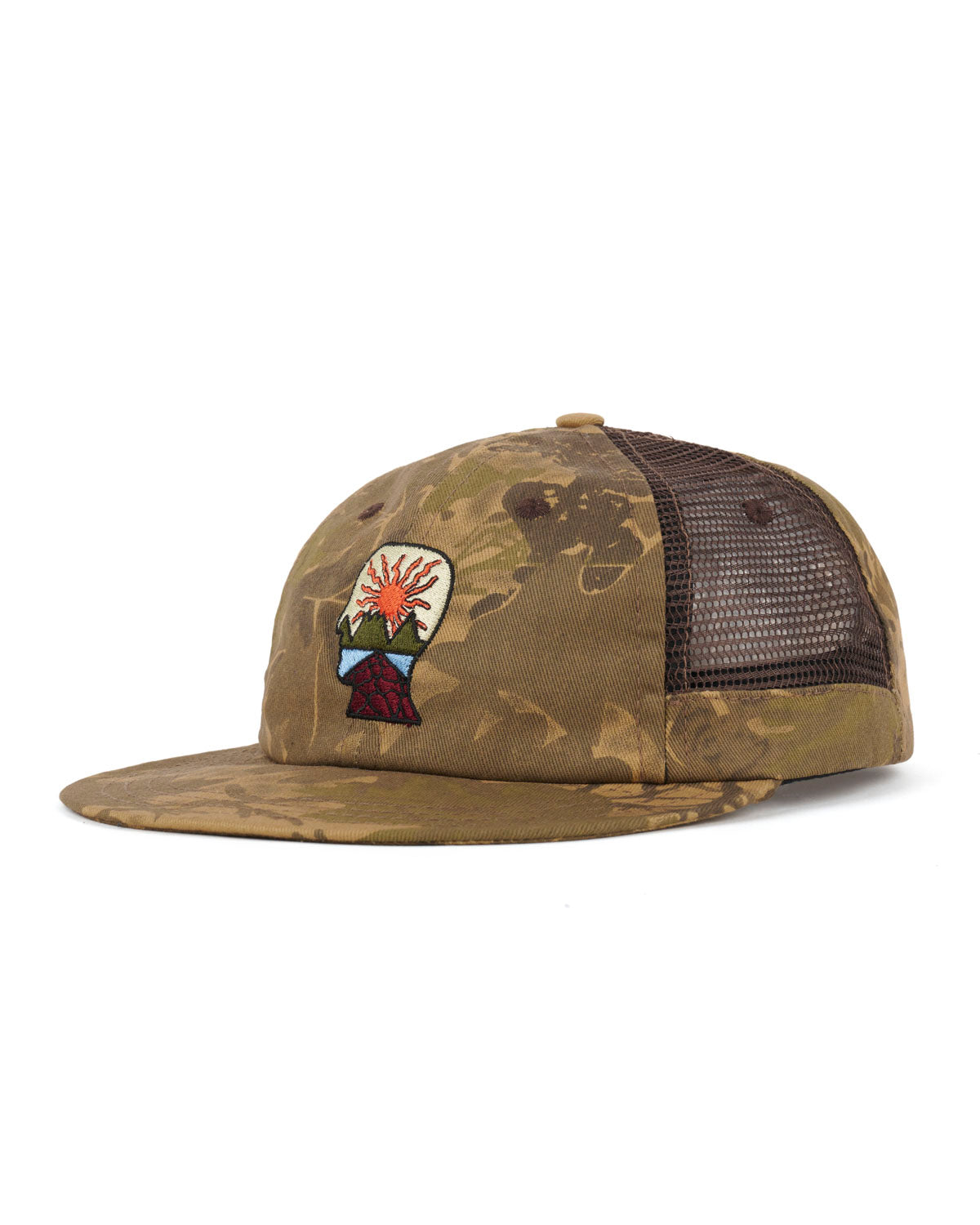 Mesh Panel Logohead Hat - Leaf Camo 3