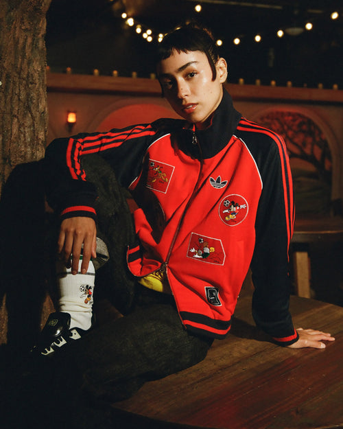 Brain Dead x Disney x Adidas Mickey and Friends Track Jacket - Red 2