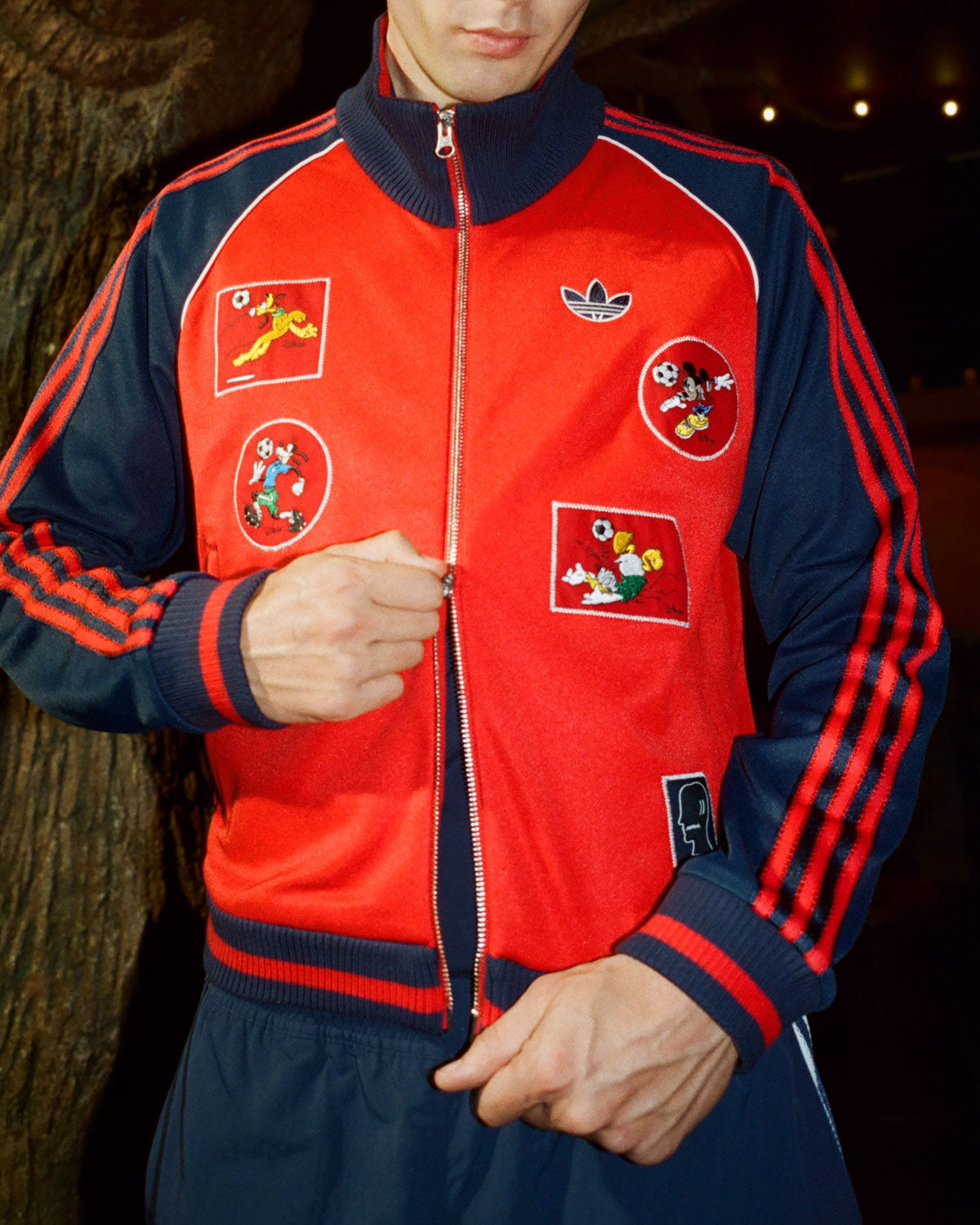 Brain Dead x Disney x Adidas Mickey and Friends Track Jacket - Red 2