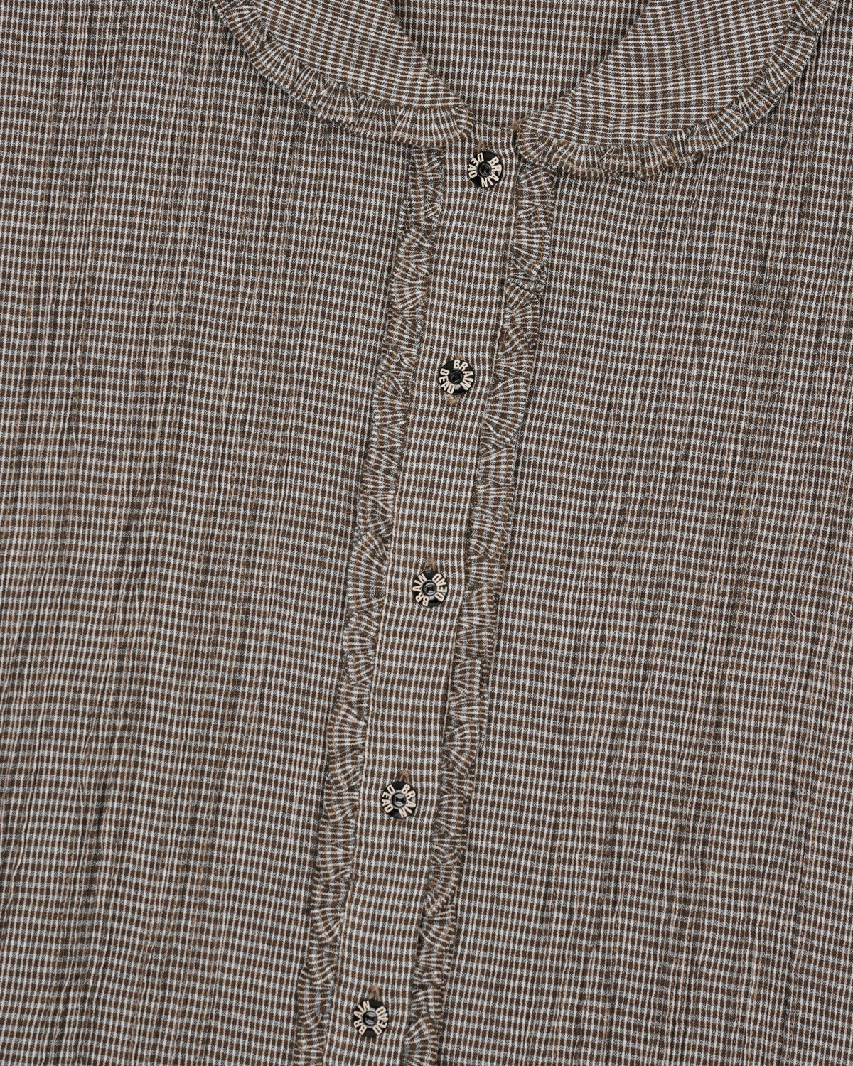 Micro Gingham Mercado Top - Cocoa 3