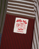 Mixed Stripe Boxy Knit Sweater - Green Multi 3