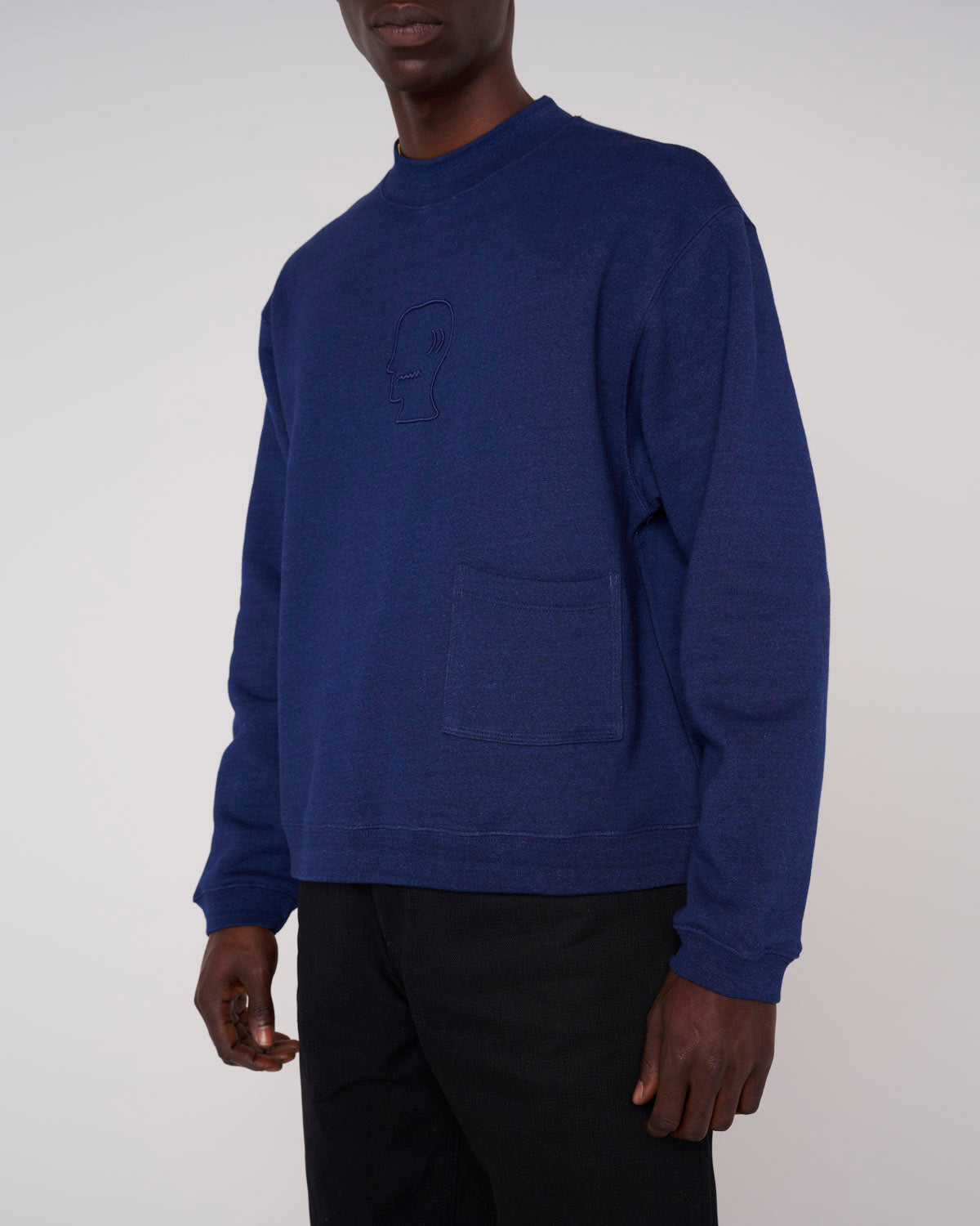 Mockneck Sweatshirt - Indigo 6