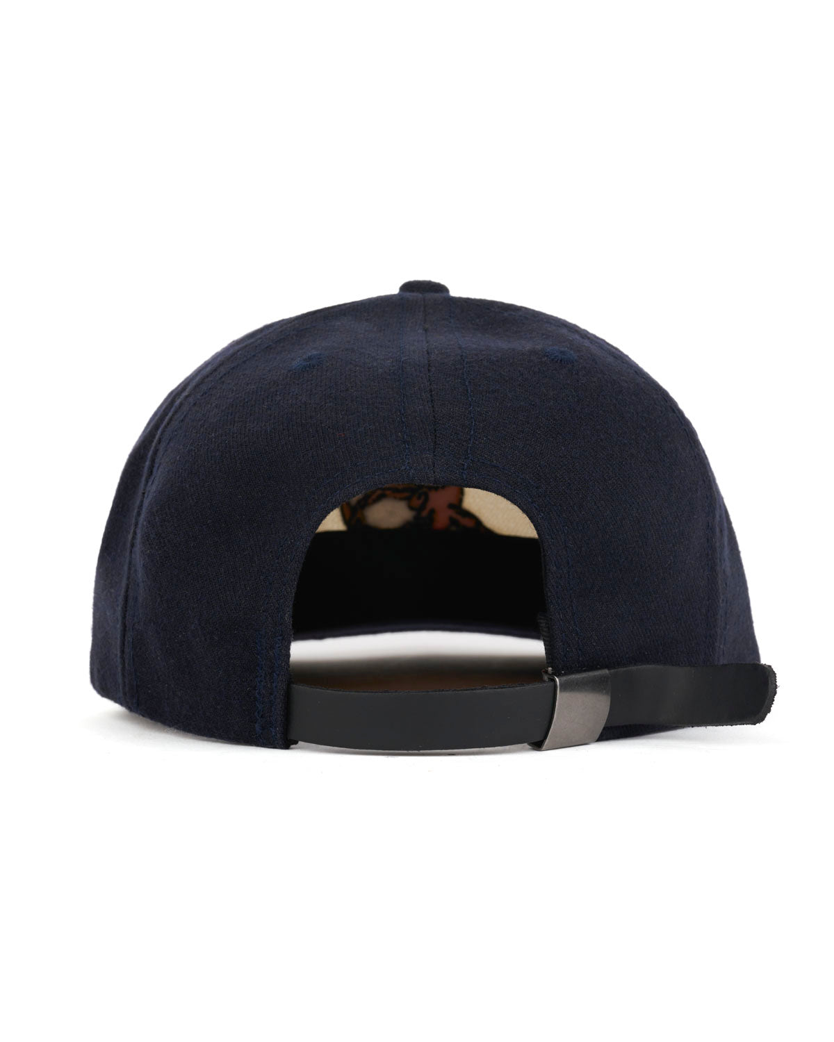 Waning Crescent Curved Front 6 Panel Hat - Navy Multi 3
