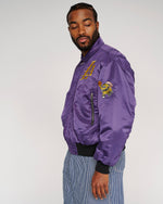 Brain Dead x NBA Los Angeles Lakers Flight Jacket - Purple 6