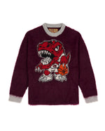 Brain Dead x NBA Toronto Raptors Alpaca Sweater - Purple 1