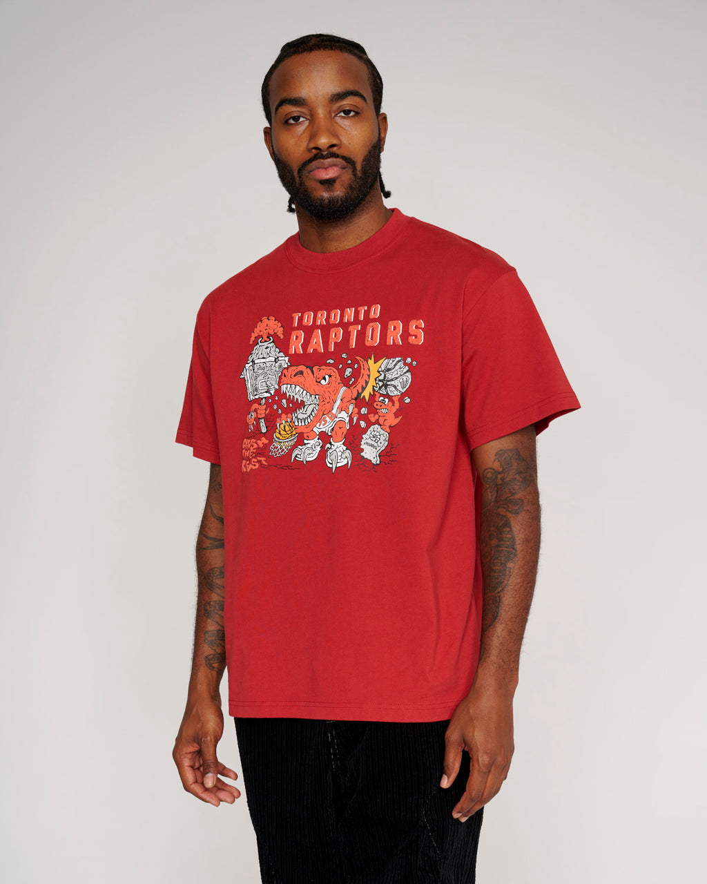 Brain Dead x NBA Toronto Raptors T-shirt - Red 4