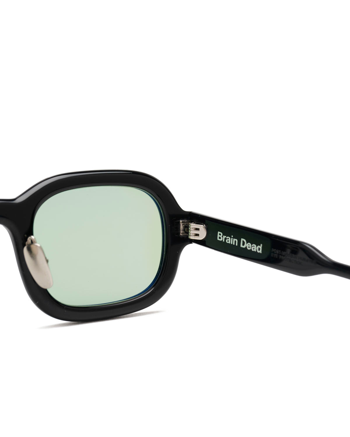 Newman Post Modern Primitive Eye Protection - Black/Green – Brain Dead