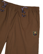Nylon Paneled Climbing Capri - Brown 3