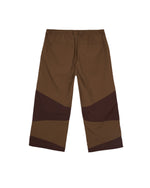 Nylon Paneled Climbing Capri - Brown 4