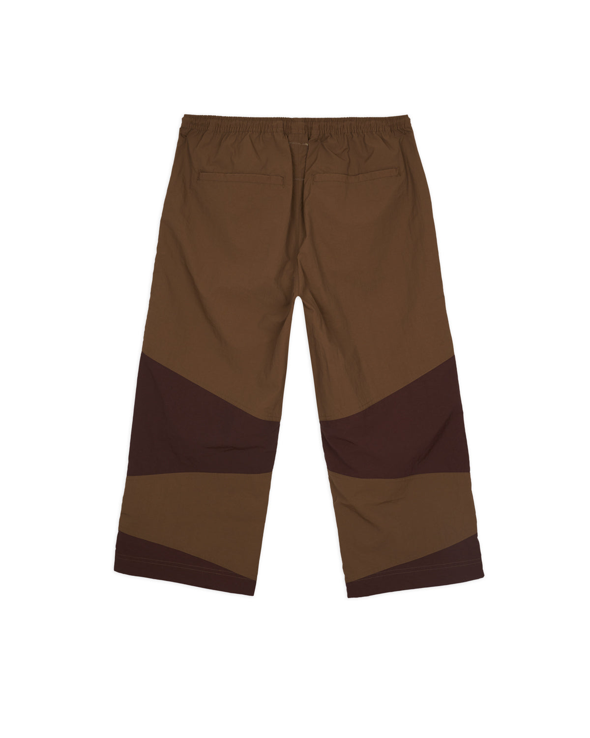 Nylon Paneled Climbing Capri - Brown 4