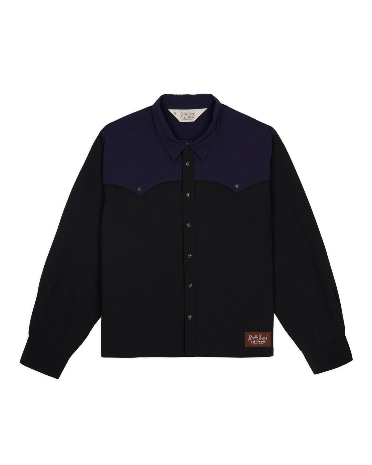 Nylon Western Shirt - Black – Brain Dead