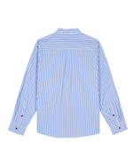 Omer Striped Oxford Button Up Shirt - Blue 4