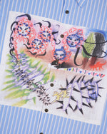 Omer Striped Oxford Button Up Shirt - Blue 3