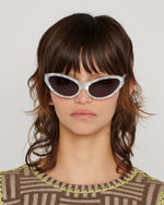 Bug Post Modern Primitive Eye Protection - Silver Pearl 3