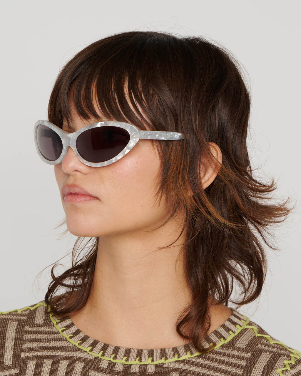 Bug Post Modern Primitive Eye Protection - Silver Pearl 2