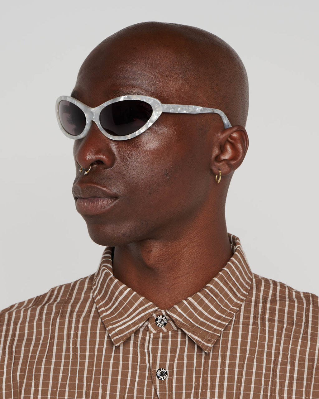 Bug Post Modern Primitive Eye Protection - Silver Pearl 4