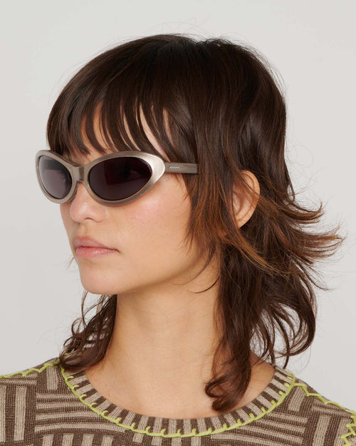 Bug Post Modern Primitive Eye Protection - Silver Sparkle 2