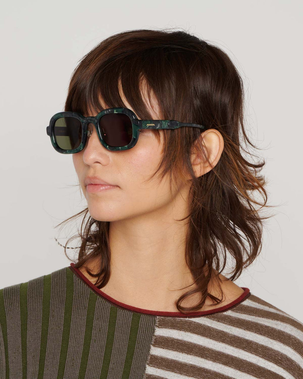 Newman Post Modern Primitive Eye Protection - Green Pearl 2