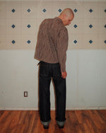 Organic Placket Button Up Shirt - Brown 4