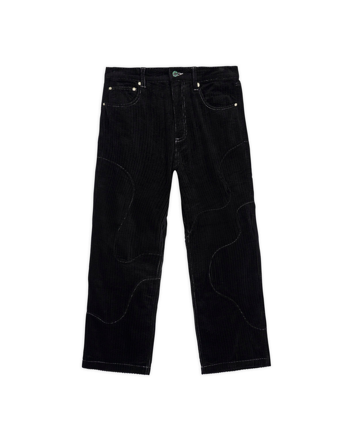 Organic Paneled Corduroy Pant - Black 1